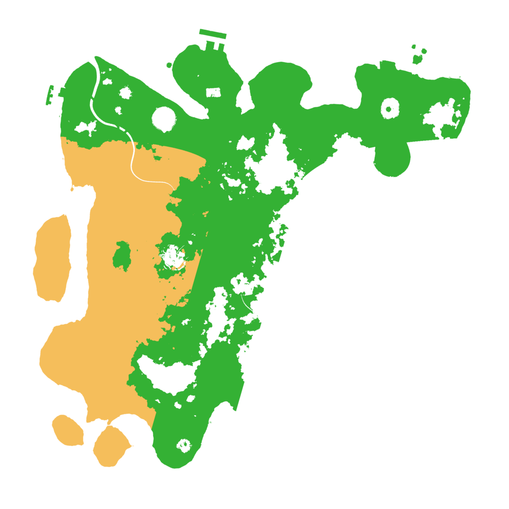 Biome Rust Map: Procedural Map, Size: 3800, Seed: 127105524