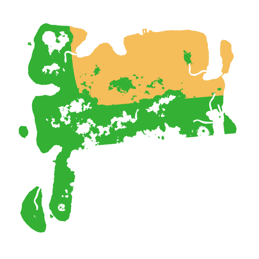 Biome Rust Map: Procedural Map, Size: 3500, Seed: 209276553