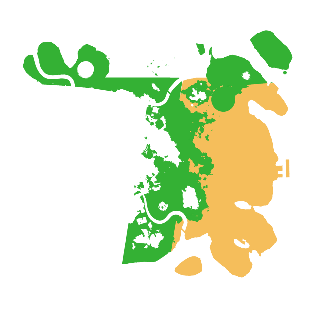 Biome Rust Map: Procedural Map, Size: 3500, Seed: 81793452