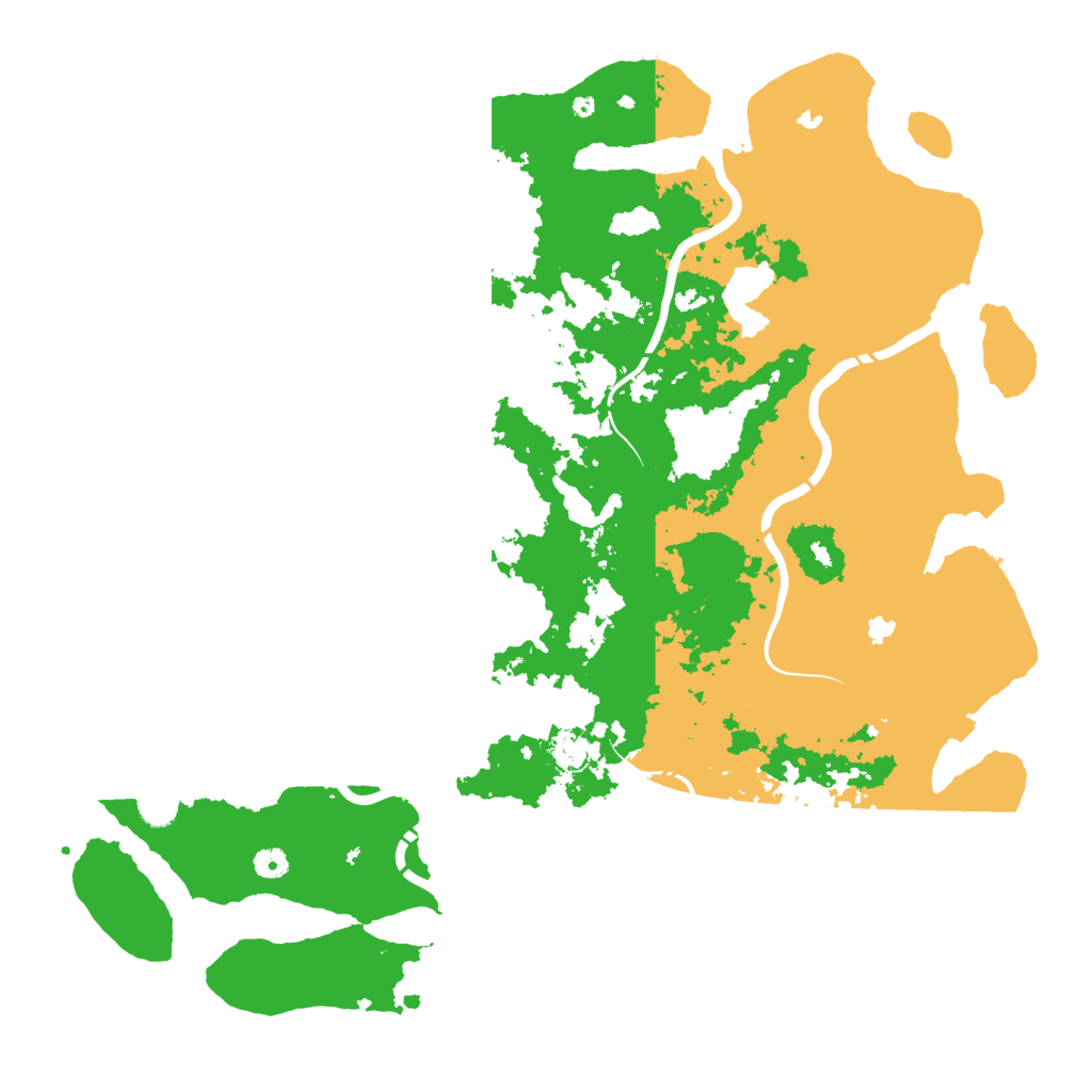 Biome Rust Map: Procedural Map, Size: 5000, Seed: 494938