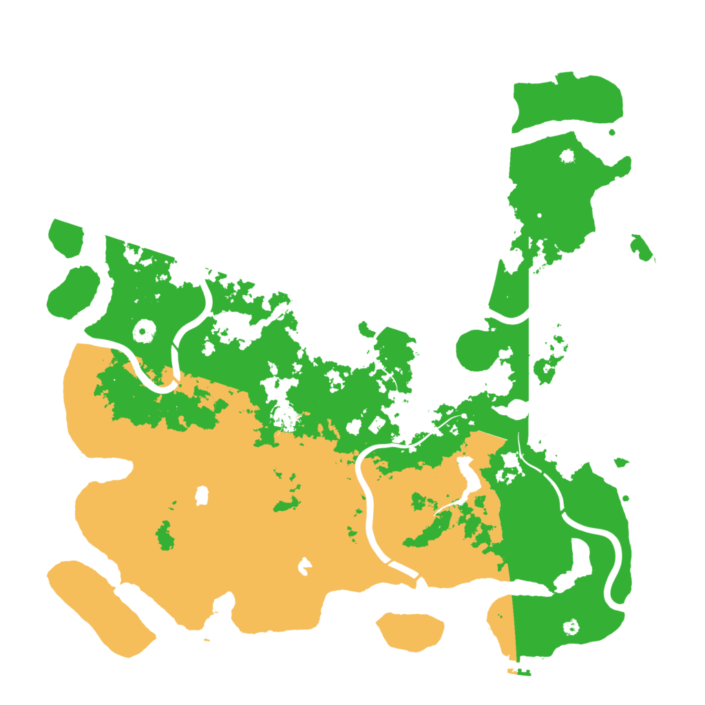 Biome Rust Map: Procedural Map, Size: 4500, Seed: 238982101