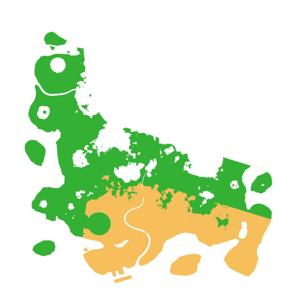 Biome Rust Map: Procedural Map, Size: 3500, Seed: 38147910