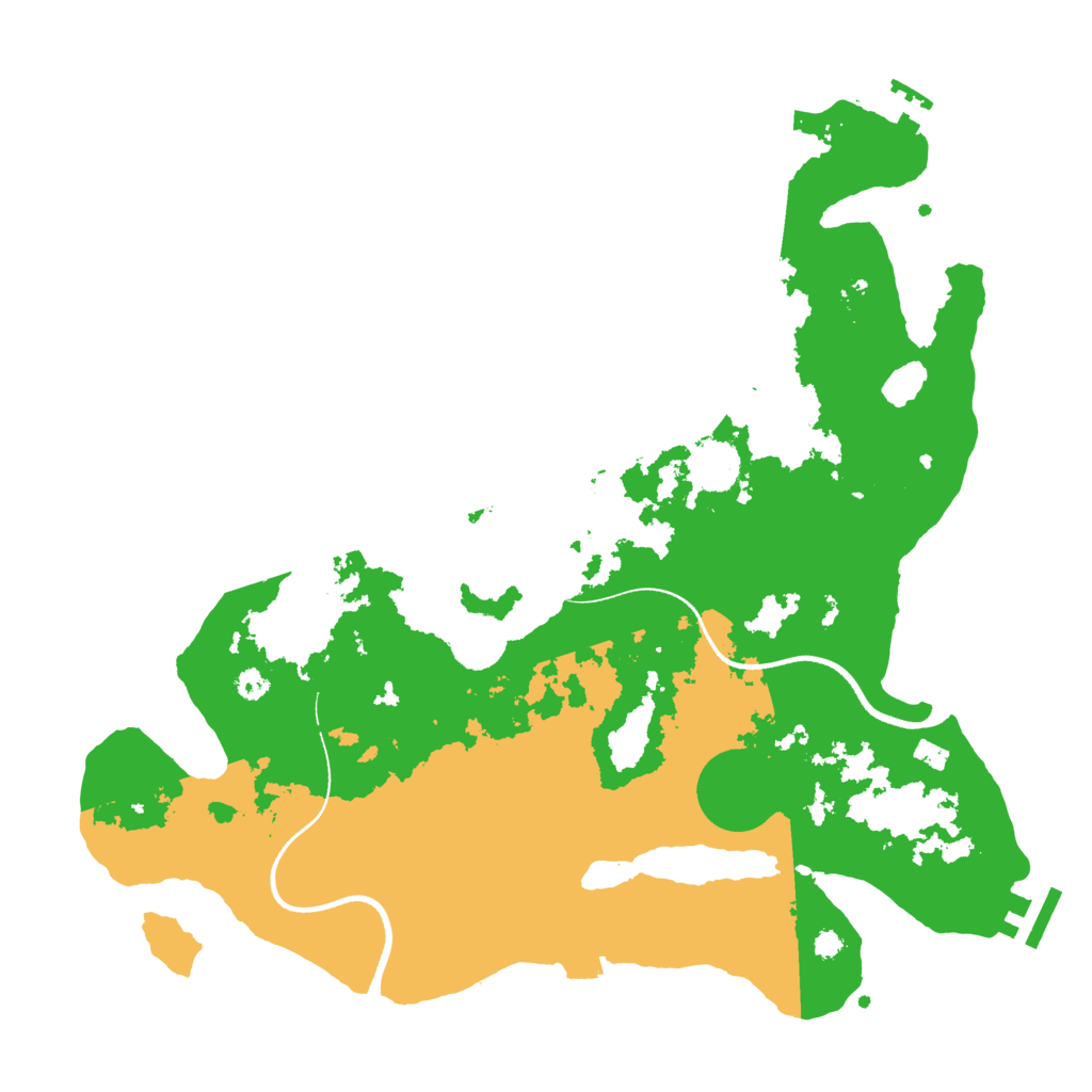 Biome Rust Map: Procedural Map, Size: 3500, Seed: 98756622