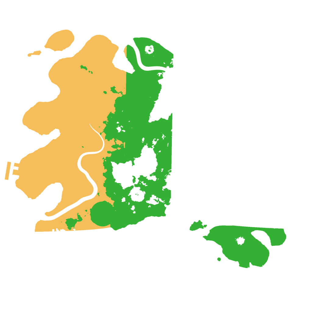 Biome Rust Map: Procedural Map, Size: 3500, Seed: 1212237