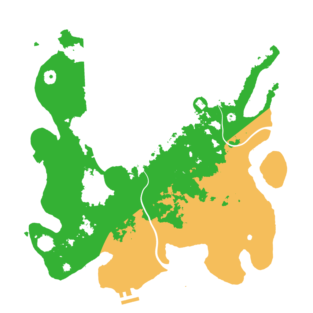 Biome Rust Map: Procedural Map, Size: 3500, Seed: 46872