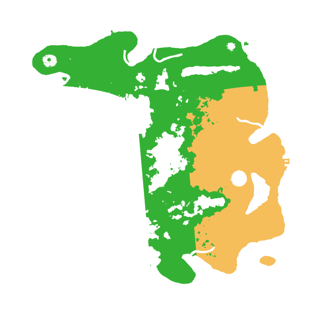 Biome Rust Map: Procedural Map, Size: 3500, Seed: 88142790