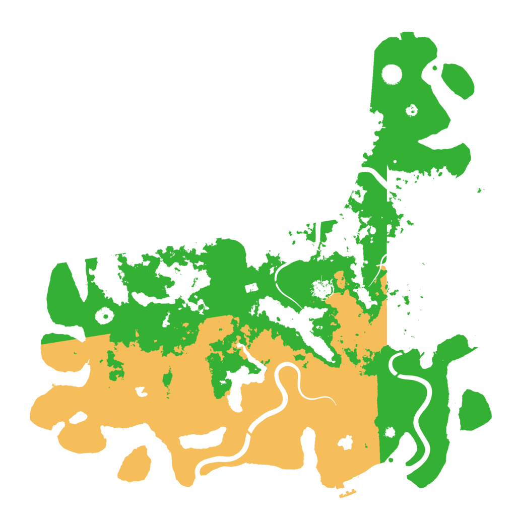 Biome Rust Map: Procedural Map, Size: 4500, Seed: 229640425