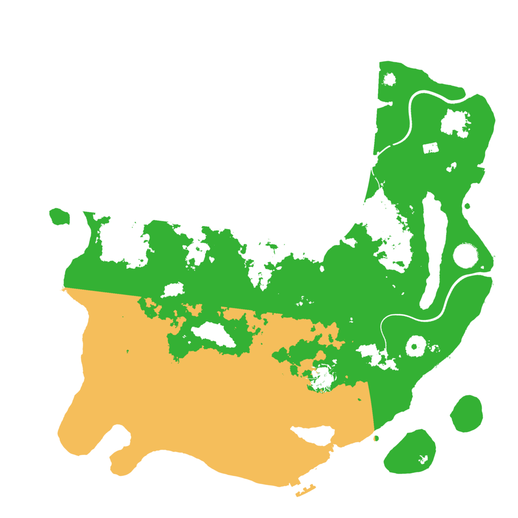 Biome Rust Map: Procedural Map, Size: 3700, Seed: 422028437