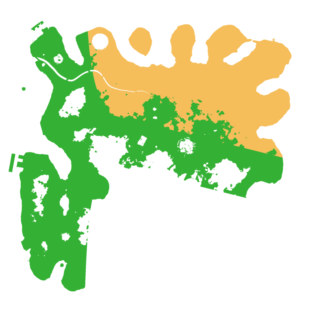 Biome Rust Map: Procedural Map, Size: 3500, Seed: 107113732