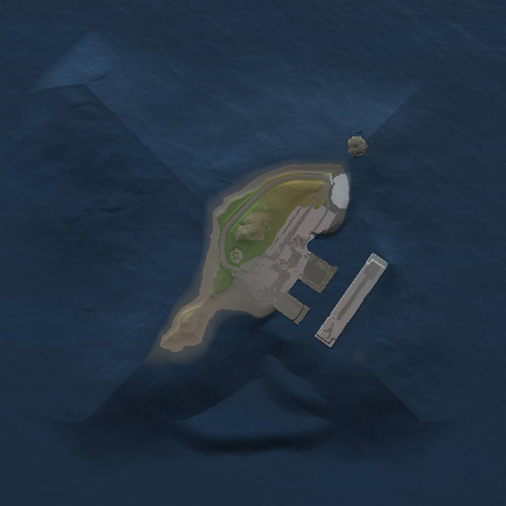 Rust Map: Procedural Map, Size: 1000, Seed: 1535747654, 2 Monuments