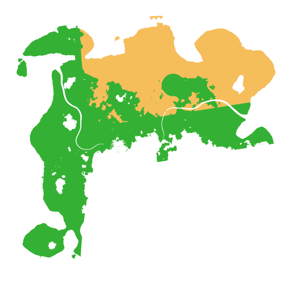 Biome Rust Map: Procedural Map, Size: 3500, Seed: 25561056