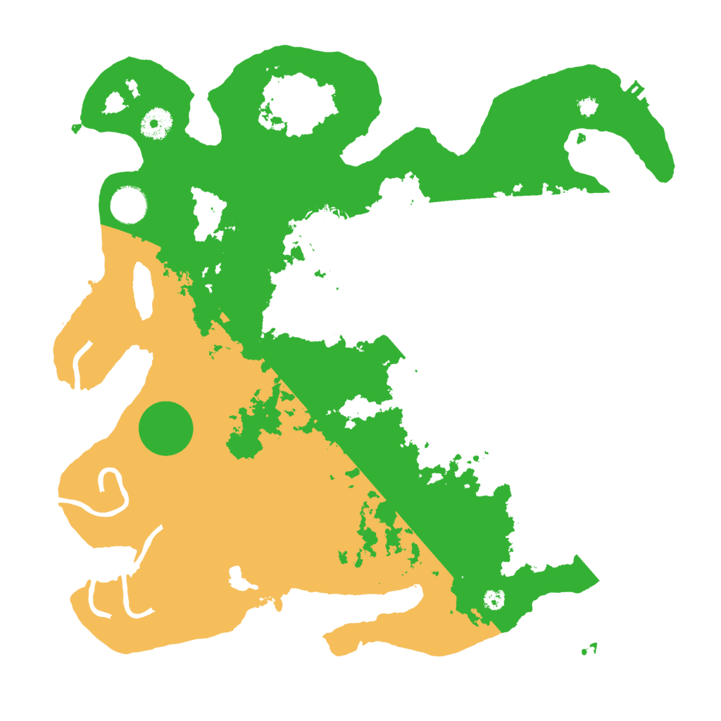 Biome Rust Map: Procedural Map, Size: 3500, Seed: 92796267