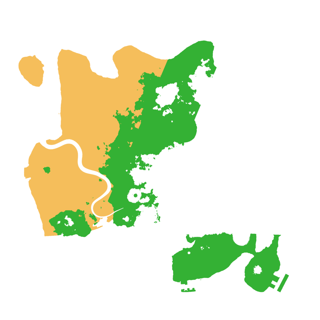 Biome Rust Map: Procedural Map, Size: 3400, Seed: 539088128