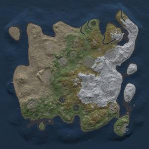 Thumbnail Rust Map: Procedural Map, Size: 3400, Seed: 539088128, 16 Monuments