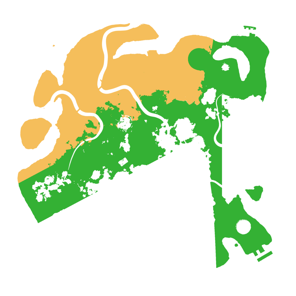 Biome Rust Map: Procedural Map, Size: 3600, Seed: 9731