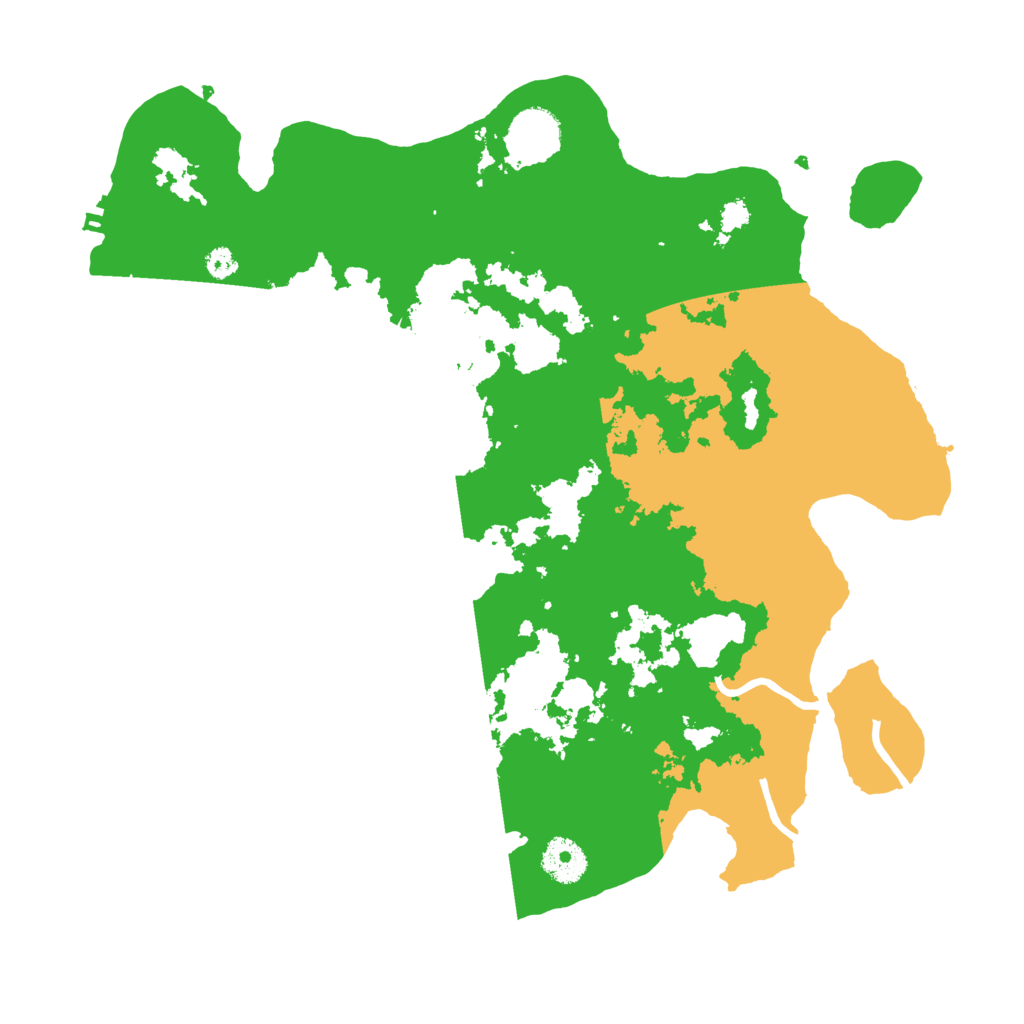 Biome Rust Map: Procedural Map, Size: 3500, Seed: 33607959