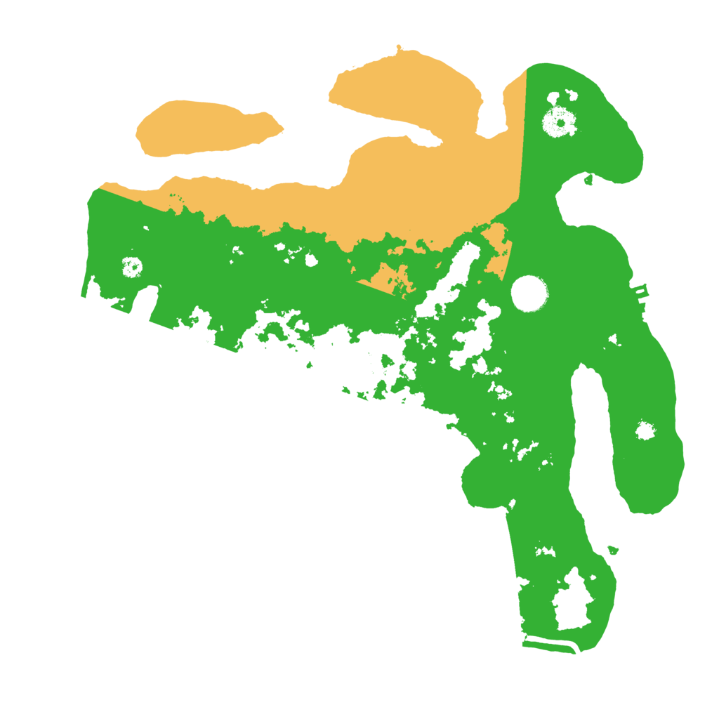 Biome Rust Map: Procedural Map, Size: 3500, Seed: 87995993