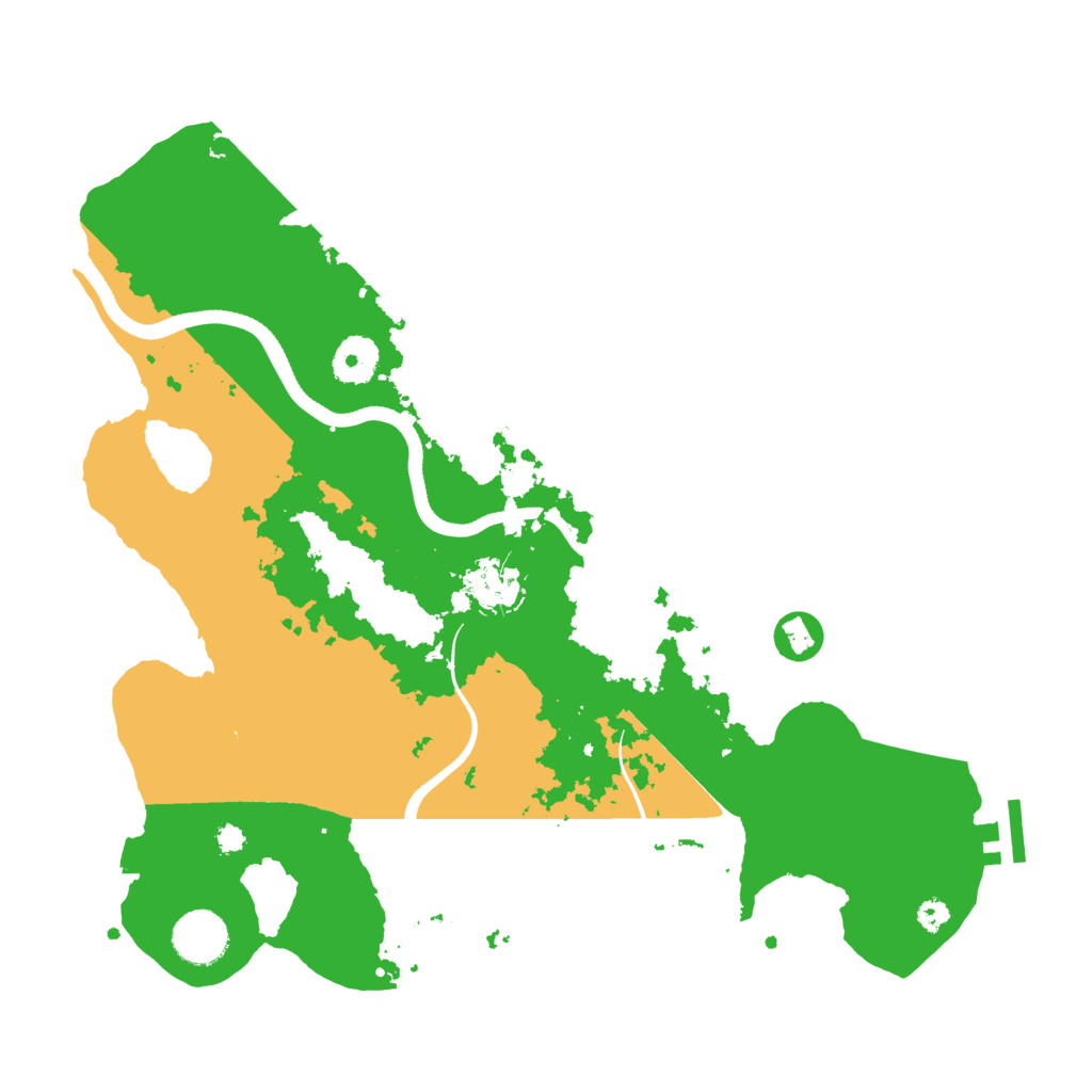 Biome Rust Map: Procedural Map, Size: 3500, Seed: 85533363