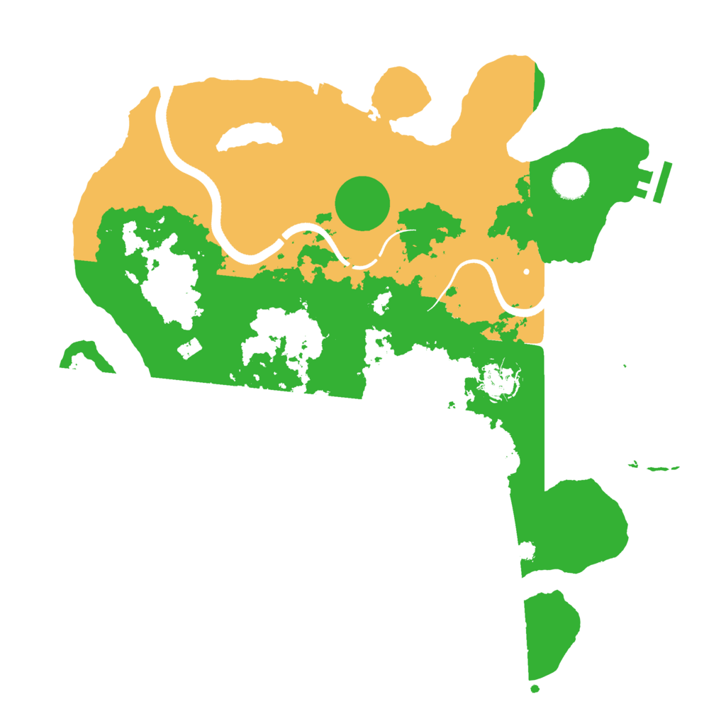 Biome Rust Map: Procedural Map, Size: 3500, Seed: 97523211