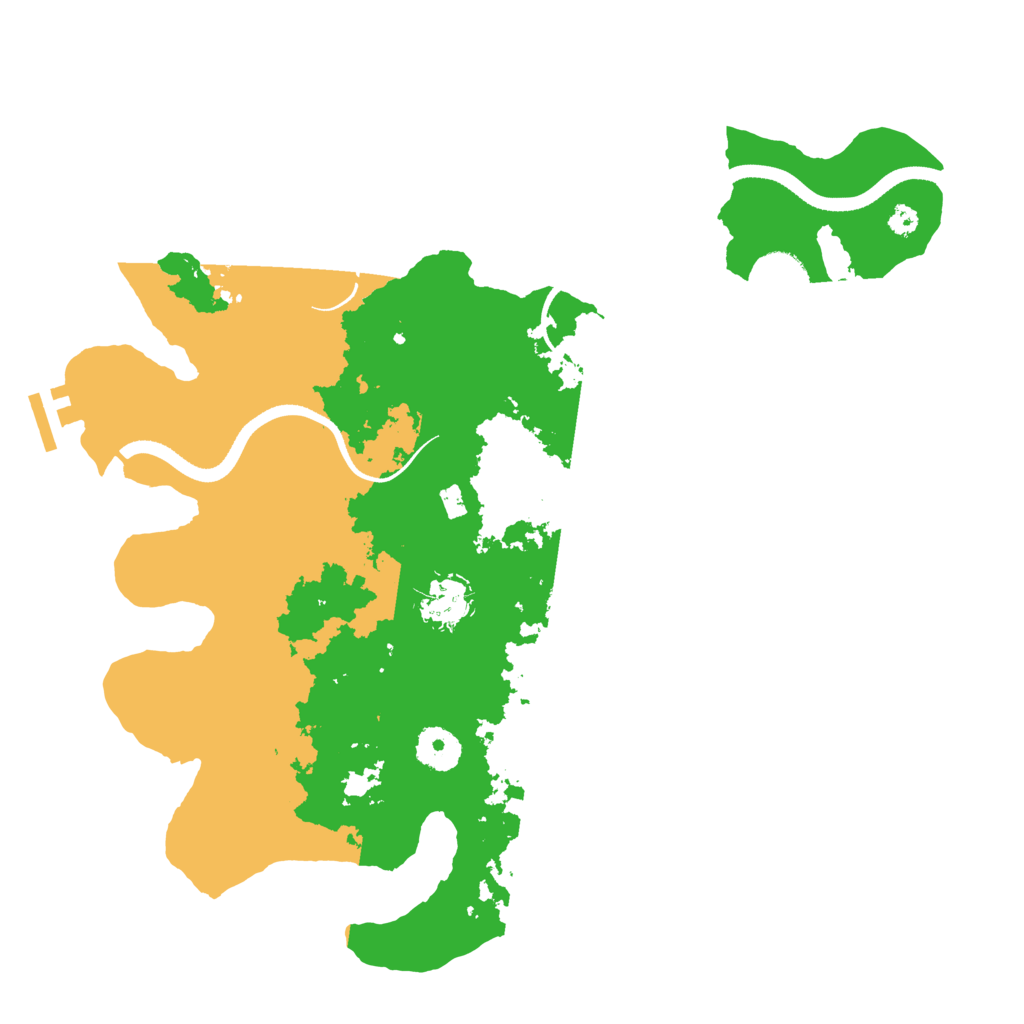 Biome Rust Map: Procedural Map, Size: 3500, Seed: 991738047