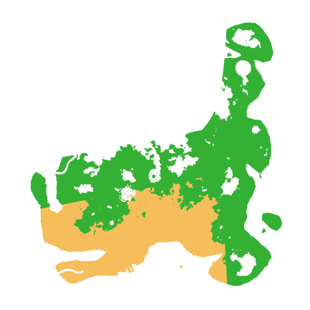 Biome Rust Map: Procedural Map, Size: 3500, Seed: 9509255