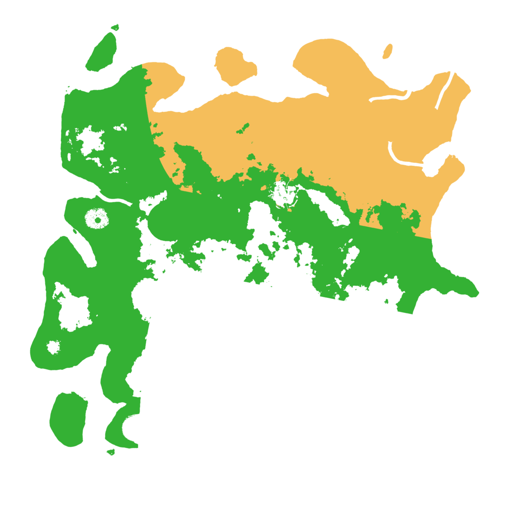 Biome Rust Map: Procedural Map, Size: 3500, Seed: 109415691