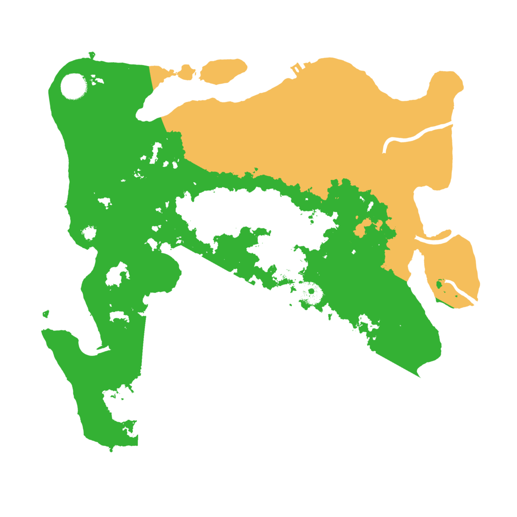 Biome Rust Map: Procedural Map, Size: 3500, Seed: 79399679