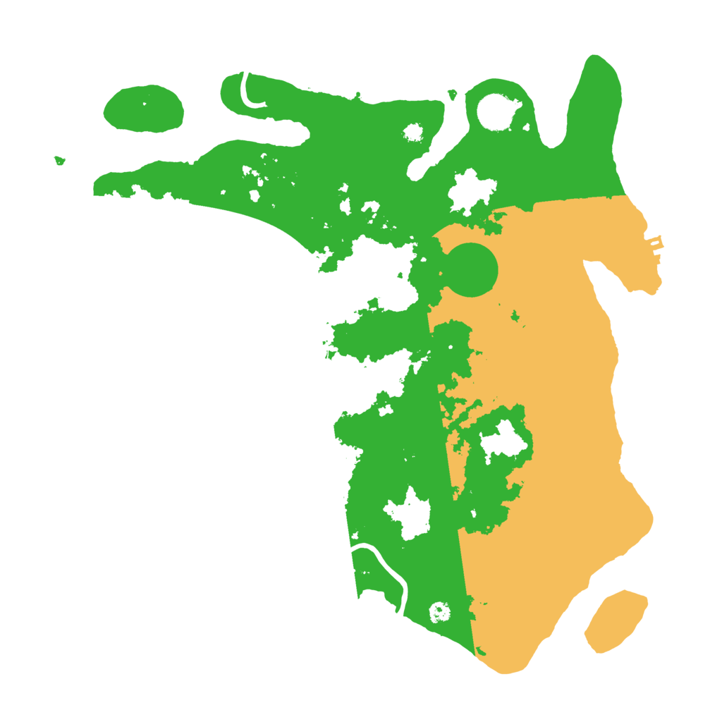 Biome Rust Map: Procedural Map, Size: 3500, Seed: 90805898