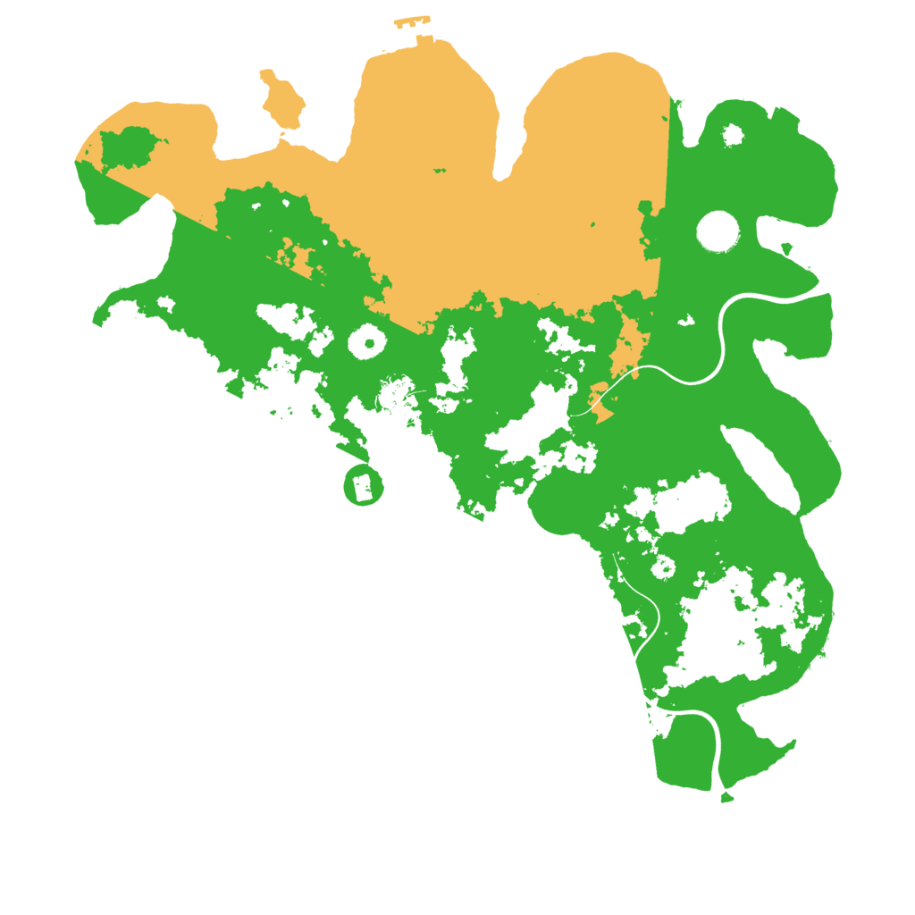 Biome Rust Map: Procedural Map, Size: 3850, Seed: 42602873
