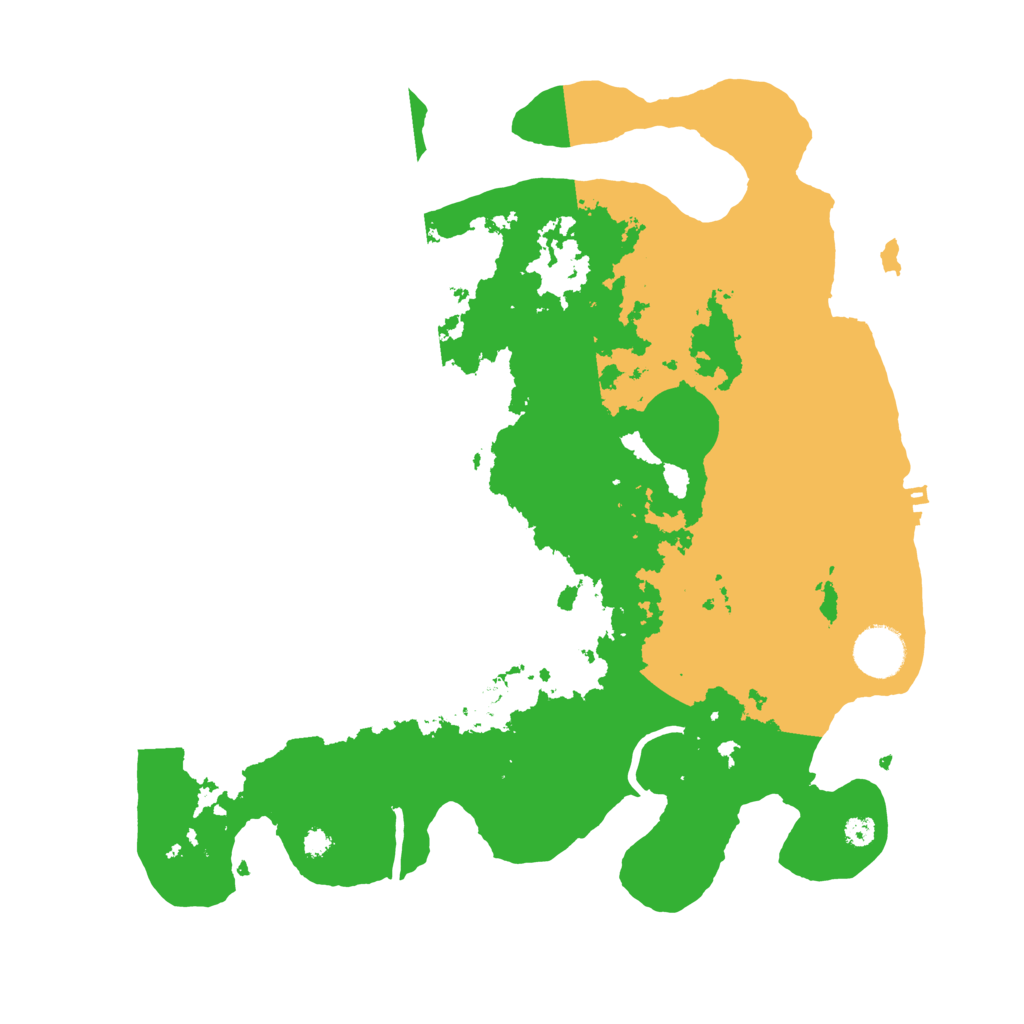 Biome Rust Map: Procedural Map, Size: 3500, Seed: 29300043