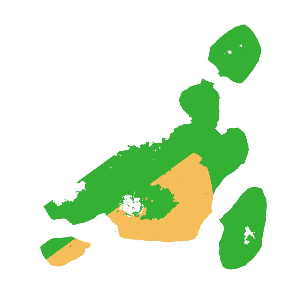 Biome Rust Map: Barren, Size: 2500, Seed: 126433