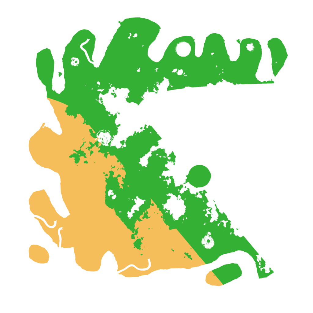 Biome Rust Map: Procedural Map, Size: 3700, Seed: 43624245