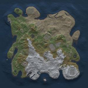 Thumbnail Rust Map: Procedural Map, Size: 3500, Seed: 69575145, 19 Monuments