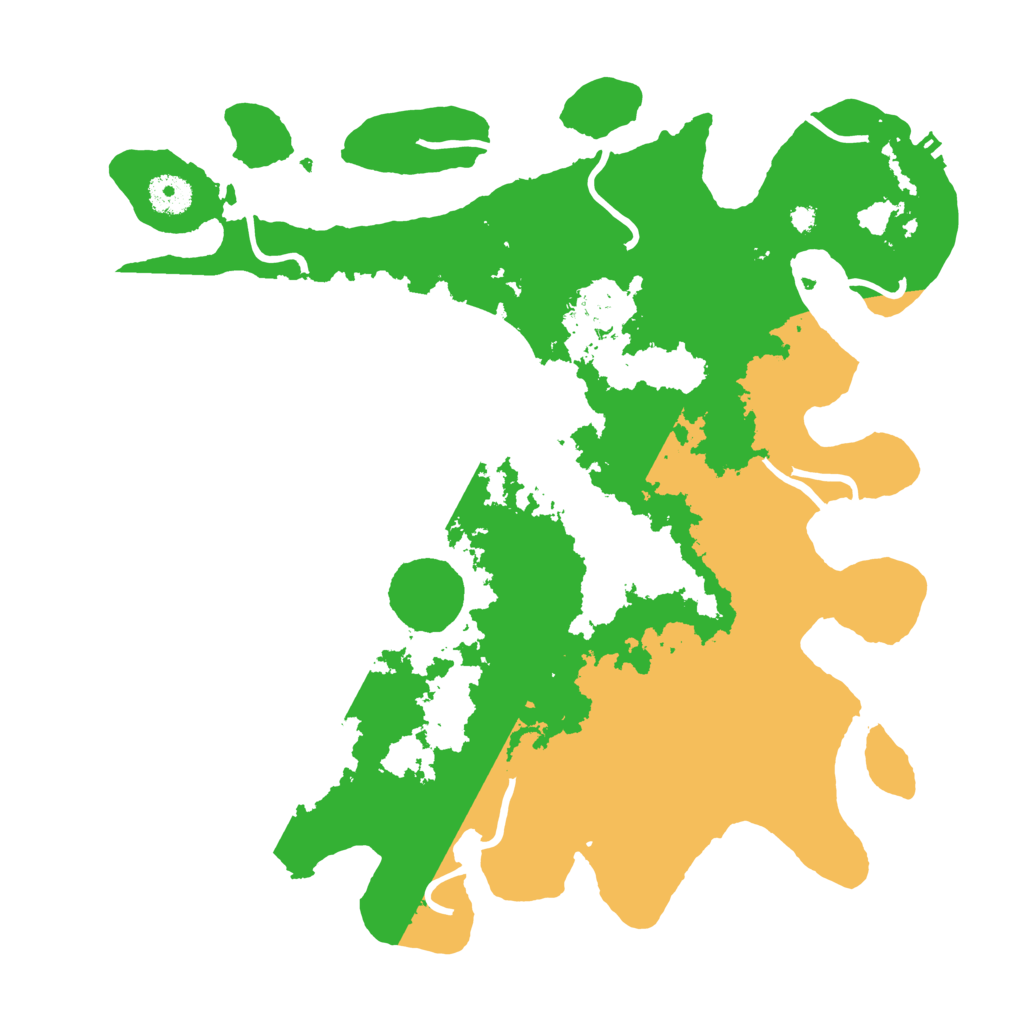 Biome Rust Map: Procedural Map, Size: 3700, Seed: 43678889