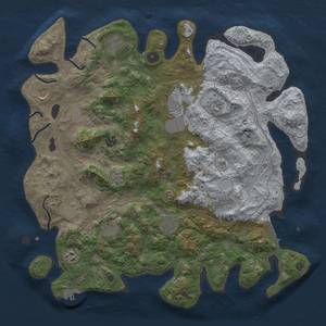 Thumbnail Rust Map: Procedural Map, Size: 4250, Seed: 27977850, 20 Monuments