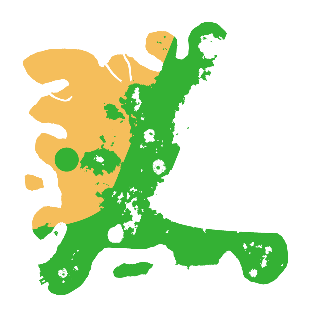Biome Rust Map: Procedural Map, Size: 3500, Seed: 24644