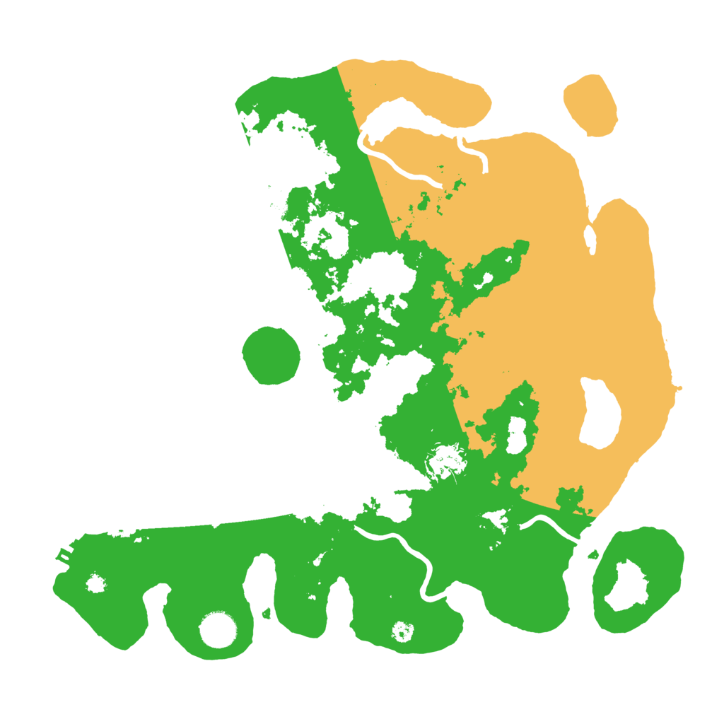 Biome Rust Map: Procedural Map, Size: 3500, Seed: 2074961457