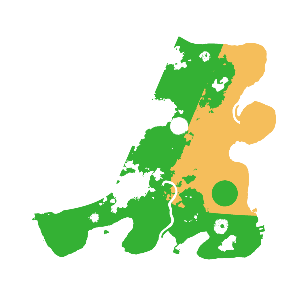 Biome Rust Map: Procedural Map, Size: 3000, Seed: 300167865