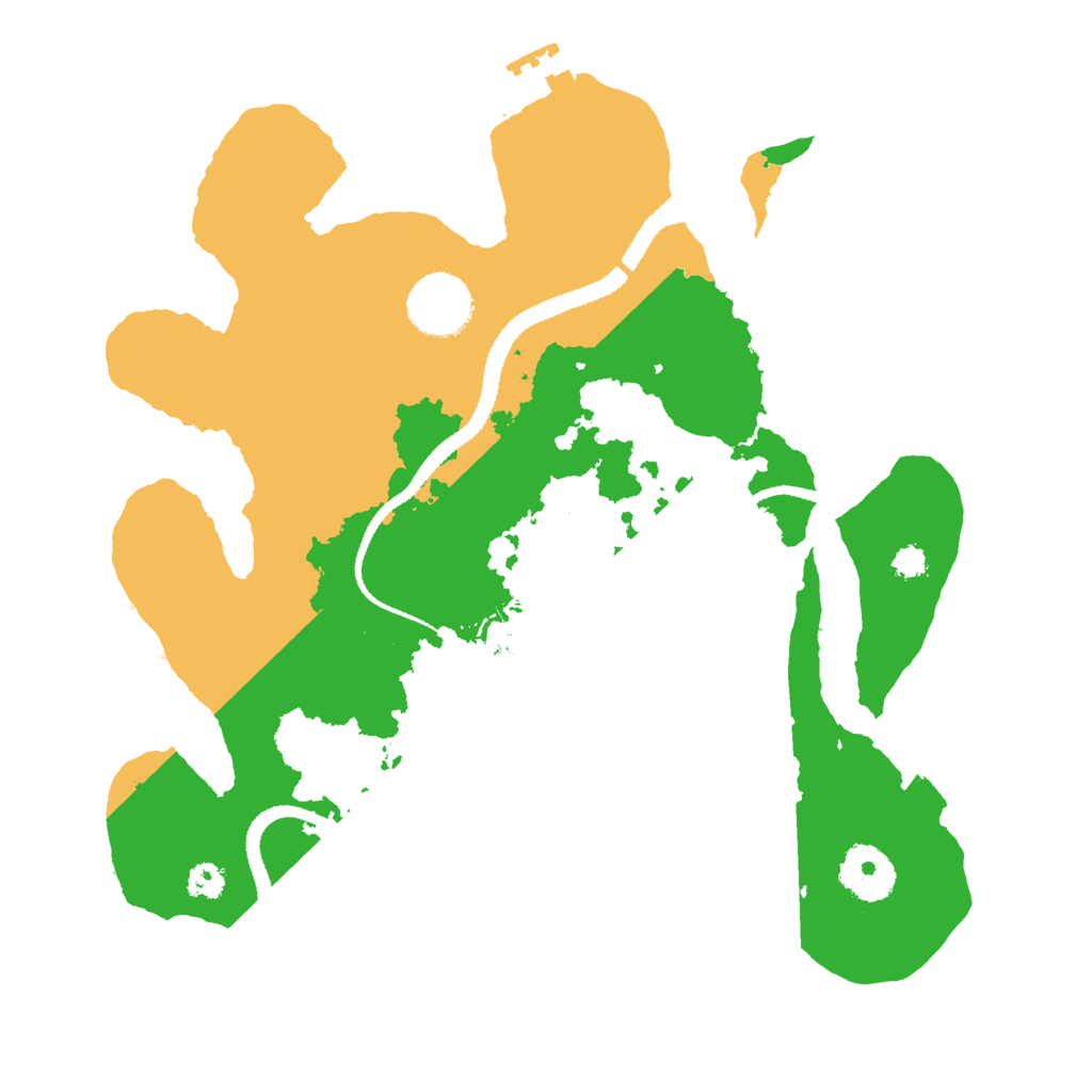 Biome Rust Map: Procedural Map, Size: 3000, Seed: 70366