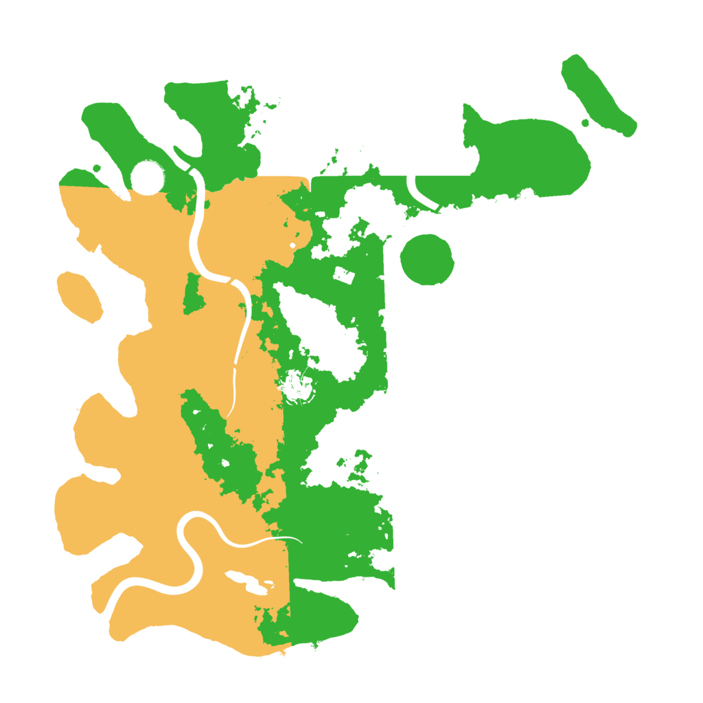 Biome Rust Map: Procedural Map, Size: 3700, Seed: 471026514