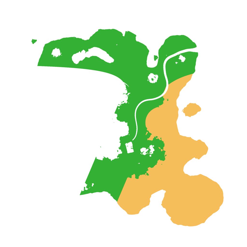 Biome Rust Map: Procedural Map, Size: 2500, Seed: 712146