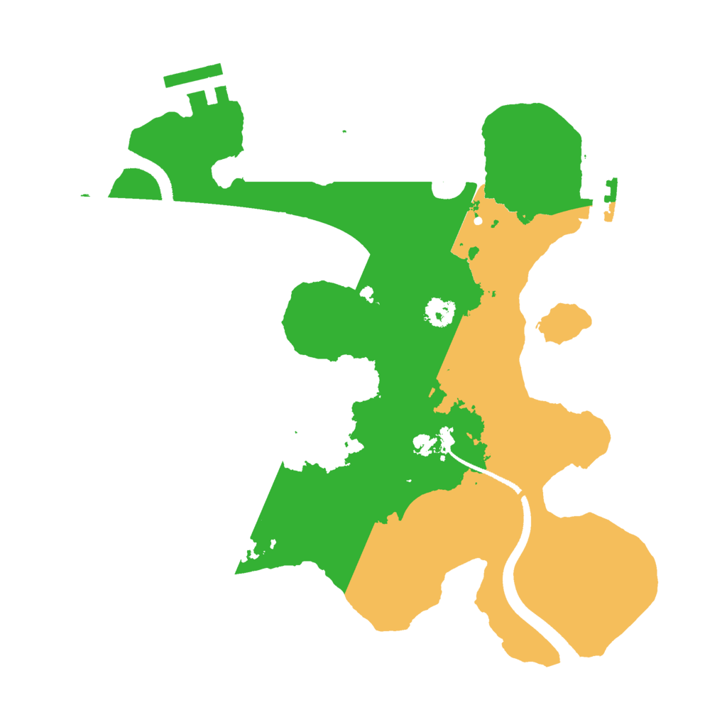 Biome Rust Map: Procedural Map, Size: 2500, Seed: 712146