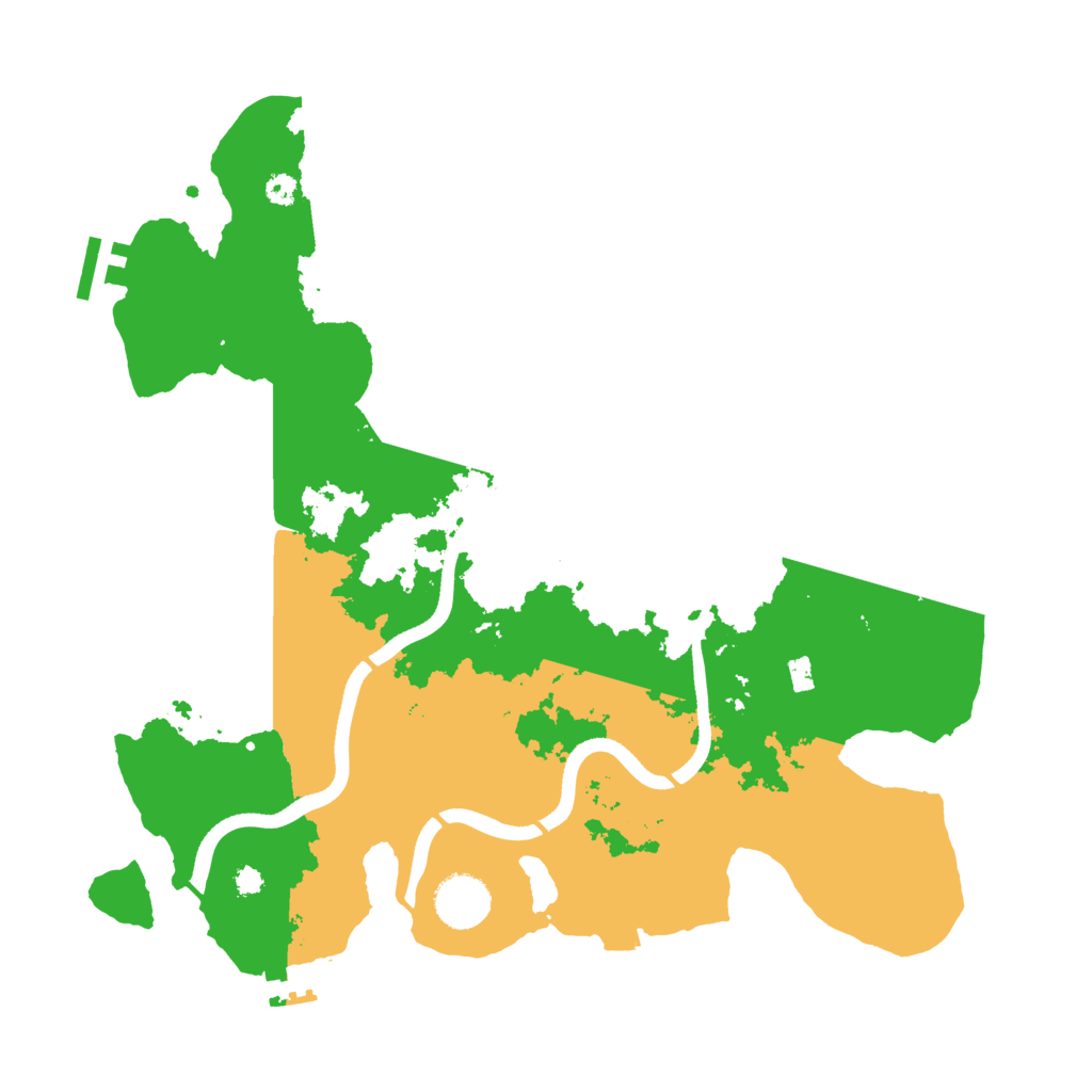 Biome Rust Map: Procedural Map, Size: 3500, Seed: 34316096
