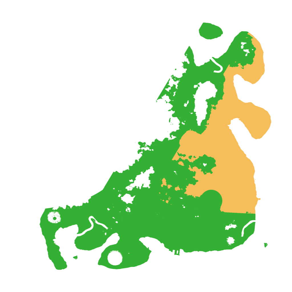 Biome Rust Map: Procedural Map, Size: 3500, Seed: 6638