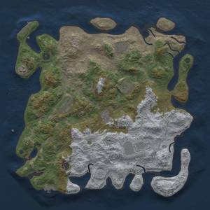 Thumbnail Rust Map: Procedural Map, Size: 4250, Seed: 911119, 17 Monuments