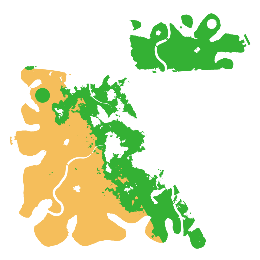 Biome Rust Map: Procedural Map, Size: 4680, Seed: 100000