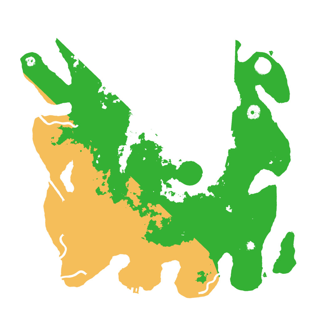 Biome Rust Map: Procedural Map, Size: 3500, Seed: 48842985