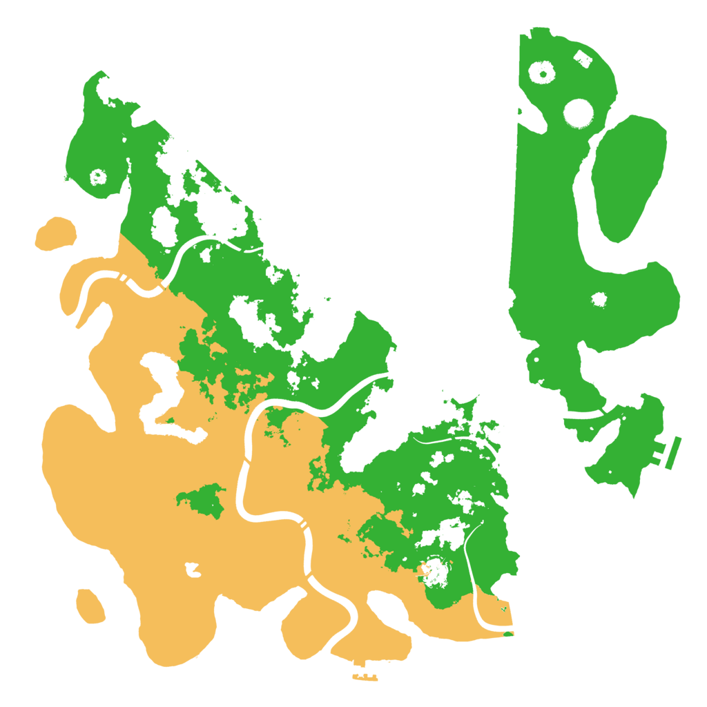 Biome Rust Map: Procedural Map, Size: 4250, Seed: 493422