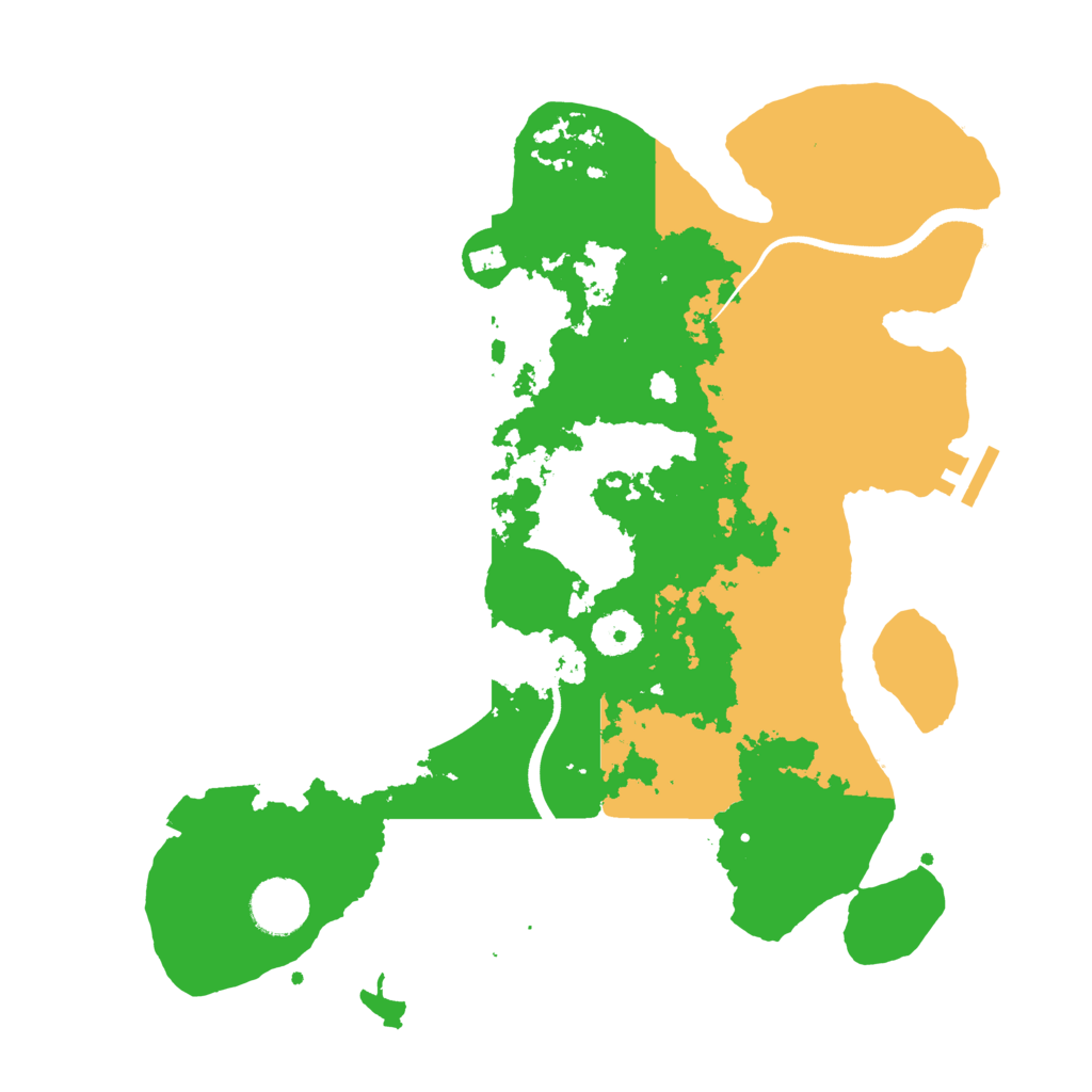 Biome Rust Map: Procedural Map, Size: 3500, Seed: 30122053