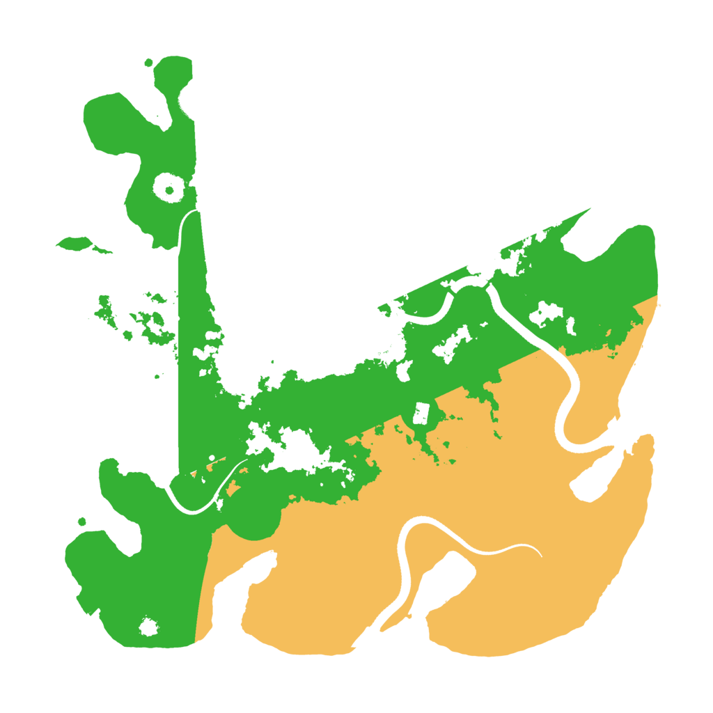 Biome Rust Map: Procedural Map, Size: 3500, Seed: 26178933